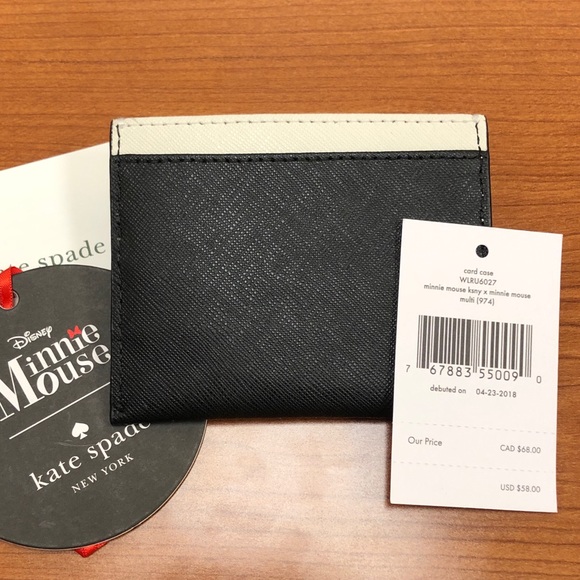 KATE♠️SPADE MINNIE MOUSE LIMITED EDITION CARD CASE - Picture 2 of 3